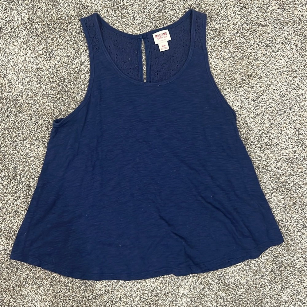 Navy tank top.